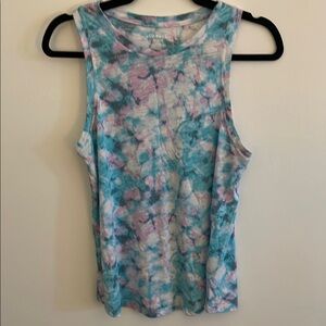 Joe Fresh Blue and Pink Sleeveless Muscle Tee